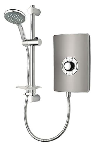 Image of Triton Collection 2 | Shower Electric | 9.5 KW | Triton Aspirante I Gun Metal I Electrical Showers | with Showerhead and Anti Twist Hose | Best Electric Shower Units for Bathrooms