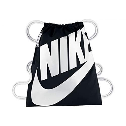 Image of Nike Men Heritage Gym Sack - Black/White/White, One Size/43 x 33 cm