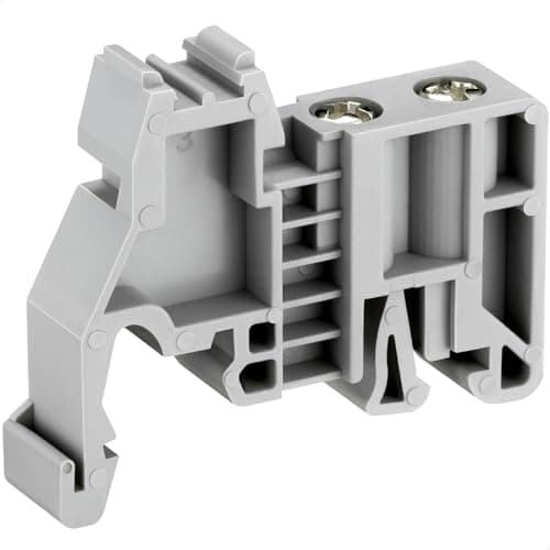 Image of GKEEMARS E/UK DIN Rail Terminal Block End Stopper, Screw Clamp Type Terminal Block End Bracket for 35mm Width Rail (Pack of 30)