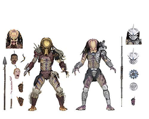 Image of NECA- Ultimate Bad Blood & Enforcer Pack 2 20 cm Scale Predator Action Figure, Colour (NEC0NC51570)