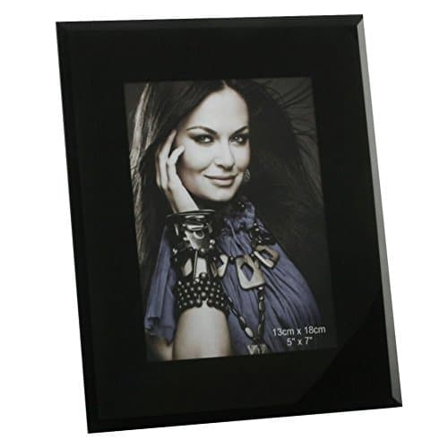 Image of Black Glass 8" x 10" Photo Frame