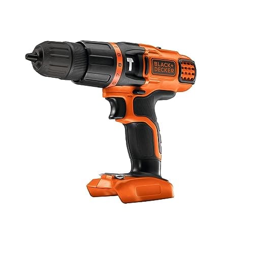 Image of BLACK+DECKER 18V Cordless Hammer Drill - Bare Unit (Battery not Included), BDCH188N-XJ