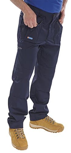 Image of CLICK ACTION WORK TROUSERS NAVY BLUE 32