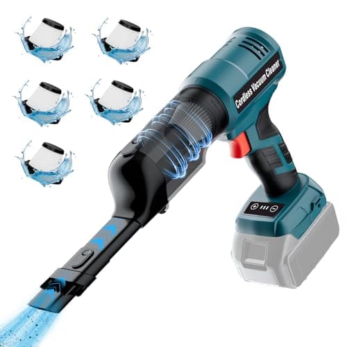 Image of YEX-BUR Cordless Handheld Vacuum for Makita 18V Battery(Tool Only), 240W Powerful Car Vacuum with Brushless Motor, 3-Speed, 5 Filters, Portable Vacuum Cleaner for Home Office Car Pet