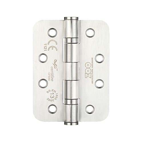 Image of Grade 13 Ball Bearing Hinges Radius 102x76x3mm in Satin Stainless Steel
