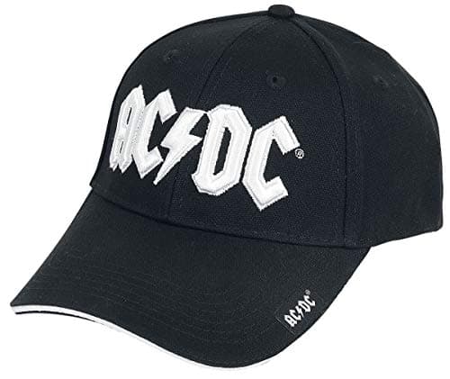 Image of AC/DC White Logo Adjustable Baseball Cap