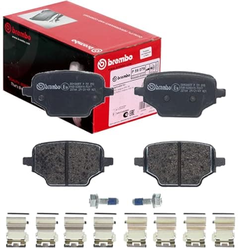 Image of Brembo P59098 Rear Brake Pad Set 4x Pads Not Fitted Wear Indicator Braking
