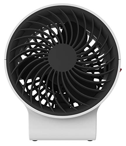 Image of BONECO Personal Fan F50, USB Powered Compact Table Top 2 Speed Air Cooling Unit with Stand, Desktop 2 in 1 Portable Fan with Direct or Indirect Airflow, Stylish Modern Swiss Design (Grey/White)