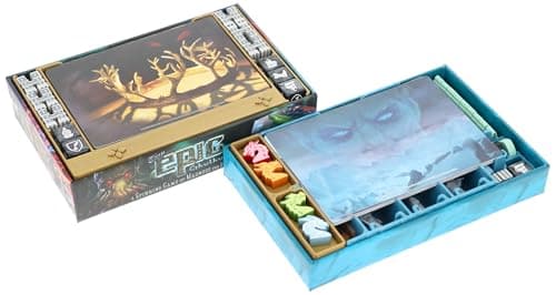 Image of Feldherr Organizer compatible with Tiny Epic: Game of Thrones Deluxe Edition + Ice and Fire Expansion - Insert for board game box - organizes meeples, cards, tokens