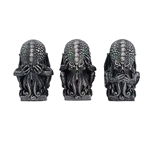 Image of Nemesis Now Three Wise Cthulhu, Silver, 7.6cm