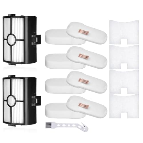 Image of HZ500UK Filter Replacement for Shark HZ500UKT, HZ500, HZ2000, HZ2002, HZ251 Anti Hair Wrap Corded Stick Vacuum Cleaner, 2 Hepa Filters and 4 Foam & Felt Filters