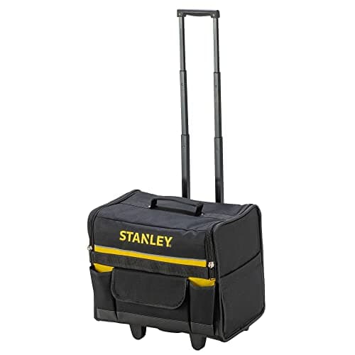 Image of STANLEY 18 Inch Soft Tool Bag on Wheels in Resistant 600 x 600 Denier with Removable Dividers for Drill Storage 1-97-515