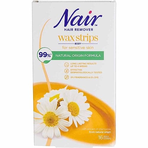 Image of nair body wax strips 16's