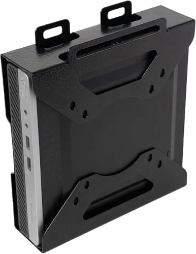 Image of Shinar Metal Bracket Compatible with HP Desktop, ProDesk, EliteDesk Mini PCs - Underdesk & Wall Mount VESA Adapter
