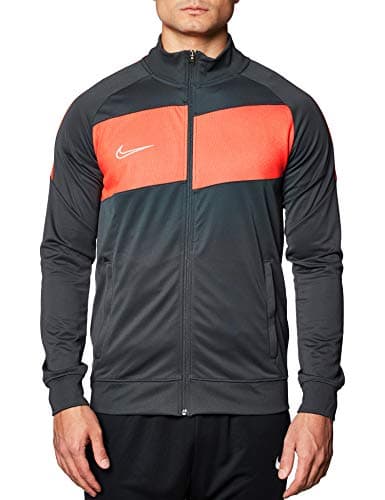 Image of NIKE Men's Academy Pro Knit Jacket, Anthracite/Bright Crimson/White, L UK