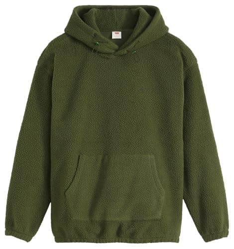 Image of Levi's Men's Cozy Up Hoodie, Green (Duffel Bag), S