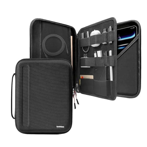 Image of tomtoc Portfolio Tablet Case for 13-inch iPad Air 2026 (M4/M3/M2), iPad Pro 13-inch (M5/M4), 12.9-inch iPad Pro, Protective Sleeve with Accessories Pocket, Storage Carry Bag for Adapter/Magic Keyboard