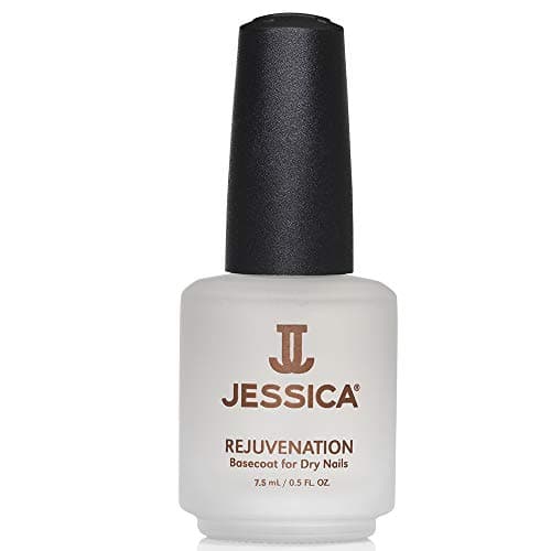 Image of JESSICA Rejuvenation Base Coat, Nail Varnish for Dry Nails, Strengthens and Conditions, Enriched with Vitamin E, Aloe Vera, and Jojoba, 7.4ml