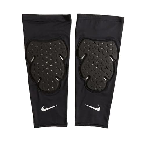 Image of NIKE PRO STRONG LEG SLEEVE BLACK SIZE LARGE - XL,White