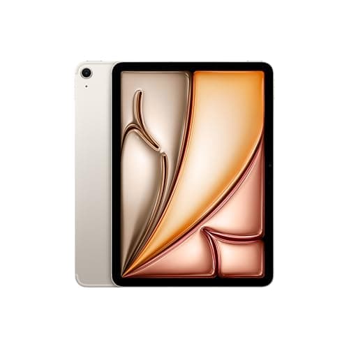 Image of Apple iPad Air 11-inch with M3 chip Built for Apple Intelligence, Liquid Retina Display, 512GB, 12MP Front/Back Camera, Wi-Fi 6E + 5G Cellular, Touch ID, All-Day Battery Life — Starlight