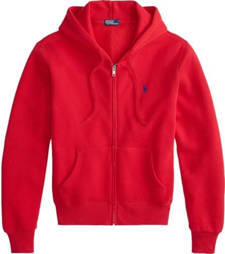 Image of Polo Ralph Lauren Womens Full Zip Hoodie, Rl2000 Red, XS