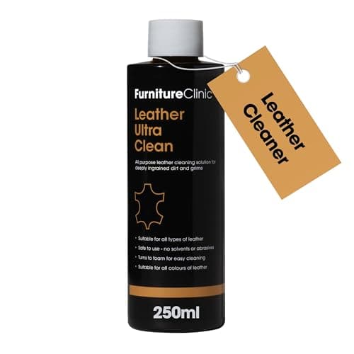 Image of Furniture Clinic Leather Ultra Clean - 250ml - All-Purpose Leather Cleaner - Leather Cleaner for Sofas - Leather Car Interior Cleaner - Deep Cleans All Leather Types and Colours