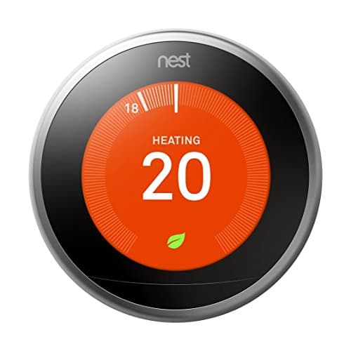 Image of Google Nest Learning Thermostat, 3rd Generation, White, Wi-Fi, Modern Style, HVAC Control, Thermostat