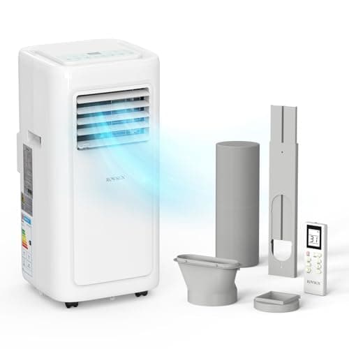 Image of Bonnlo 8000BTU Portable Air Conditioner, 4-in-1 Air Conditioning Unit, Dehumidifier, Sleep Mood, Fan with 2 Speeds - Remote Control and Digital Display, 24H Timer, with Window Kit