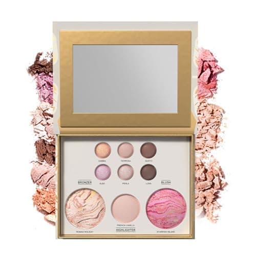 Image of Wenrny All-in-One Baked Full Face Makeup Palette for Women,9 Color Baked Makeup Palette Set with Bronzer, Blush,Highlighter and 6 Eyeshadows,Highly Pigmented, Long-Wearing,Buildable Face Makeup Set