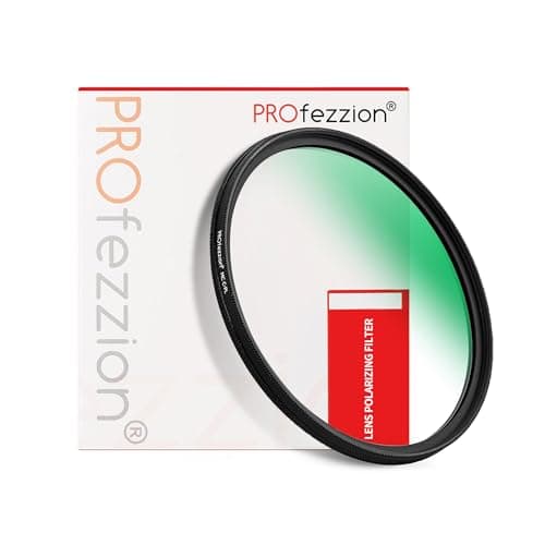 Image of PROfezzion 55mm Polarising Filter, Circular Polarizing CPL for Nikon D3500 D3400 D5600 D7500 with AF-P 18-55mm Kit Lens, for Sony A7 A7II A7III A7IV with FE 28-70mm Kit Lens & More 55mm Lens