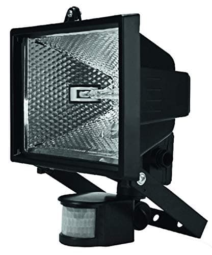 Image of Kingavon Aluminium Halogen Floodlight with "Pir" Motion Sensor, Black, 400 W