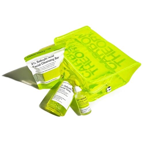 Image of Carbon Theory Vitamin C Skincare Essentials Set for Tired Looking Skin, Includes Face Serum, Toner and Face Cleansing Bar