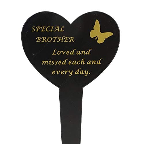 Image of Special Brother Memorial Heart Remembrance Verse Ground Stake