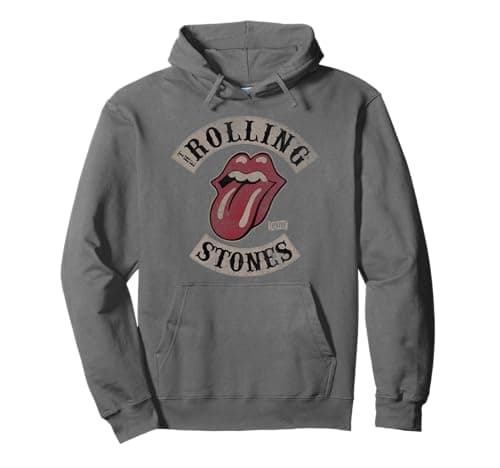 Image of Official The Rolling Stones Vintage Tour 1978 Dark Grey Pullover Hoodie