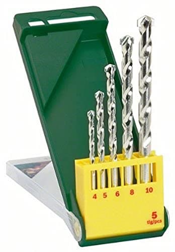Image of Bosch 2607019438 4/5/6/8/10 mm Masonry Drill Bit Set (5-Piece)