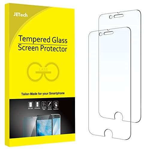 Image of JETech Screen Protector for iPhone 8 Plus and iPhone 7 Plus 5.5-Inch, Tempered Glass Film, 2-Pack