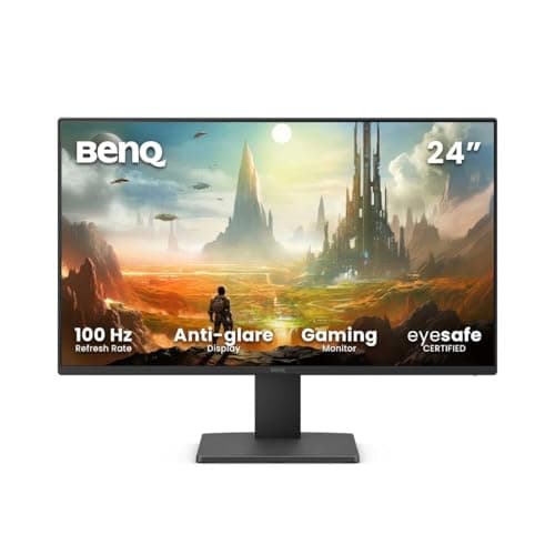 Image of BenQ GW2491E 24” Gaming Monitor, 100Hz, IPS, 1080p FHD, Eye-Care, HDMI, DisplayPort, 1080x1920, Ultra Slim Bezel, TUV-Certified, Flicker-free, Low Blue Light Plus, Eye-CareU (2025 New)