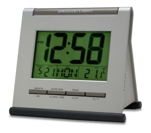Image of Acctim Digital Alarm Clock, One Size, Silver