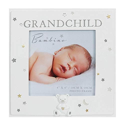 Image of 4" x 4" - Bambino Resin Grandchild Photo Frame