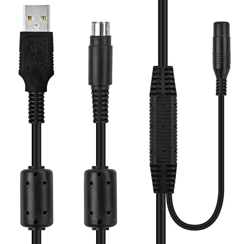 Image of Sqrgreat 10FT Black Webcam Power Cable Data Cord, Compatible with Logitech CC2900e CC3500e PTZ Pro Webcam