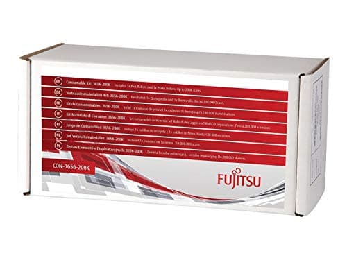 Image of Fujitsu/PFU Consumable Kit: 3656-200K For iX500. Includes 1x Pick Rollers and 1x Brake Rollers. Estimated Life: Up to 200K scans.