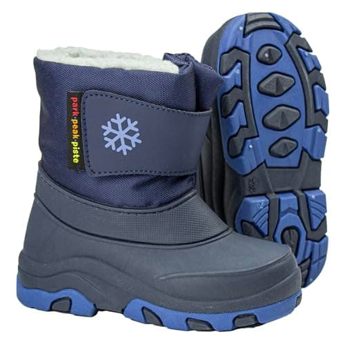 Image of Manbi Toddlers Boing Snow Boots (Blue, UK child 6, UK Footwear Size System, Toddler, Men, Numeric Range, Medium, 5.5, 6)