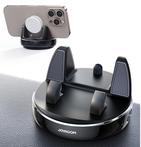 Image of JOYROOM Car Phone Holder for Dashboard, Anti-Slip Phone Holder for Cars compatible with PopGrip, Universal Car Mobile Holder for iPhone Samsung Android Smartphones