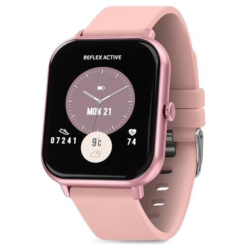 Image of Reflex Active Women's Series 17 1.83" IP67 Waterproof Pink Fitness Calling Smart Watch