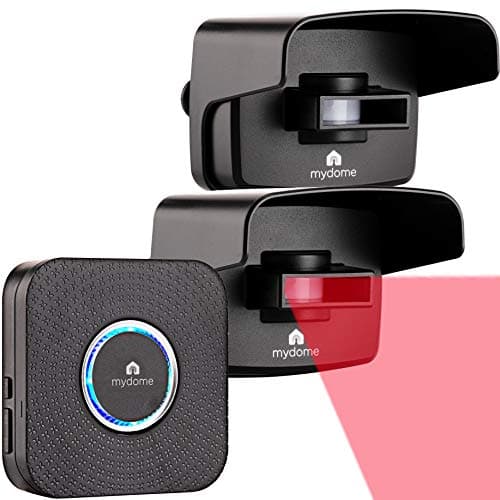 Image of Mydome Wireless Driveway Motion Alarm | DIY Home Security Motion Sensor Plugin Chime Kit, Designed for Gardens, Sheds & Outdoor Security, Clear Audio & Visual Notification