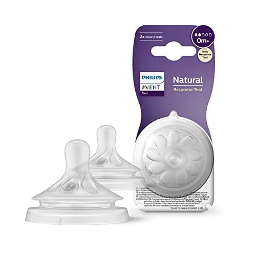 Image of Philips Avent Responsive Nursing Dummy Natural 0m+ Pack of 2 (Model SCY962/02)