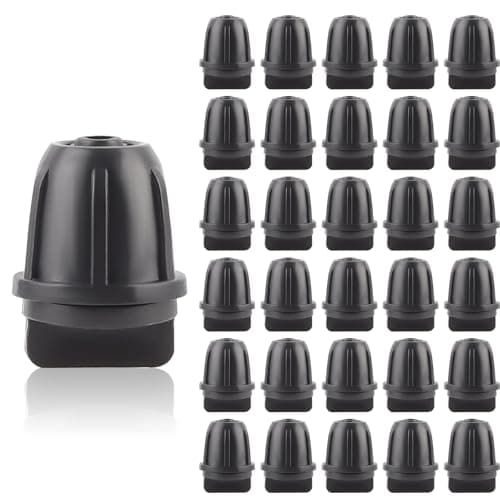 Image of Kalolary 30Pcs 1/4 Inch Drip Irrigation Fittings End Plugs for 6mm Irrigation Tubing, Drip Line Goof Plug Connectors for Sprinkler Garden Lawn System