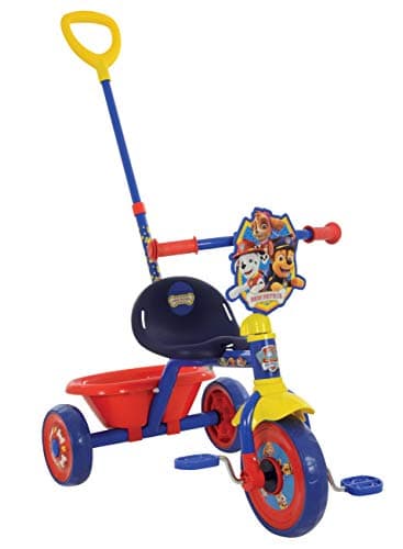 Image of Paw Patrol First Ride On Trike - Licensed Kids' Ride On Toy with Adjustable Handle, Easy-Switch Pedal Clutch, Puncture-Proof Tyres, Steel Frame, Front Mudguard, Rear Storage Suitable age 2 years +