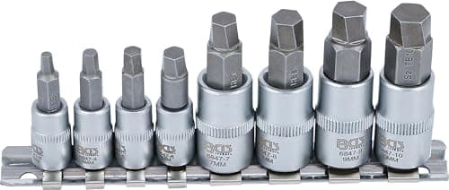 Image of BGS 6847 | Screw Extractor Set | 6.3 mm (1/4") / 10 mm (3/8") Drive | for damaged internal Hexagon 3 - 10 mm | 8 pcs.