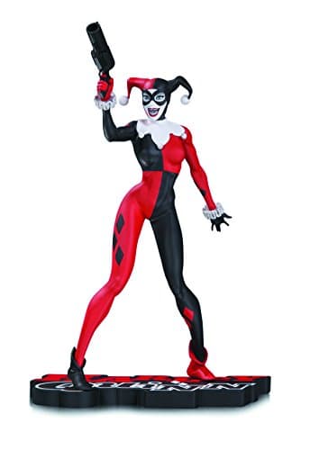 Image of DC Comics SEP160380 Harley Quinn Red White and Black Statue, JUN168012